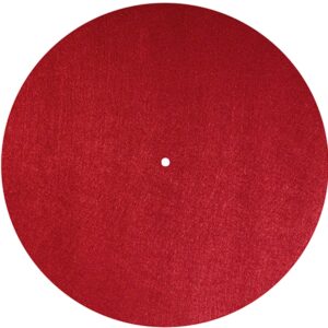 Dynavox Plattentellerauflage (Rot Filz)