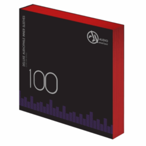 100 x 12" Deluxe Audiophile Antistatic Inner Sleeves (Red)