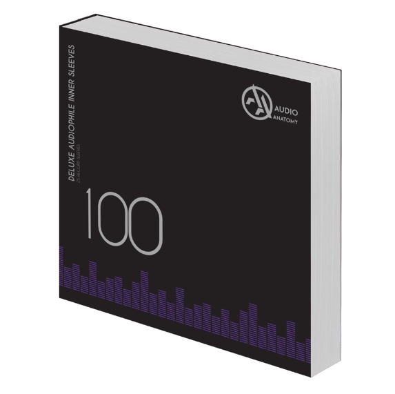 100 x 12" Deluxe Audiophile Antistatic Inner Sleeves (White)