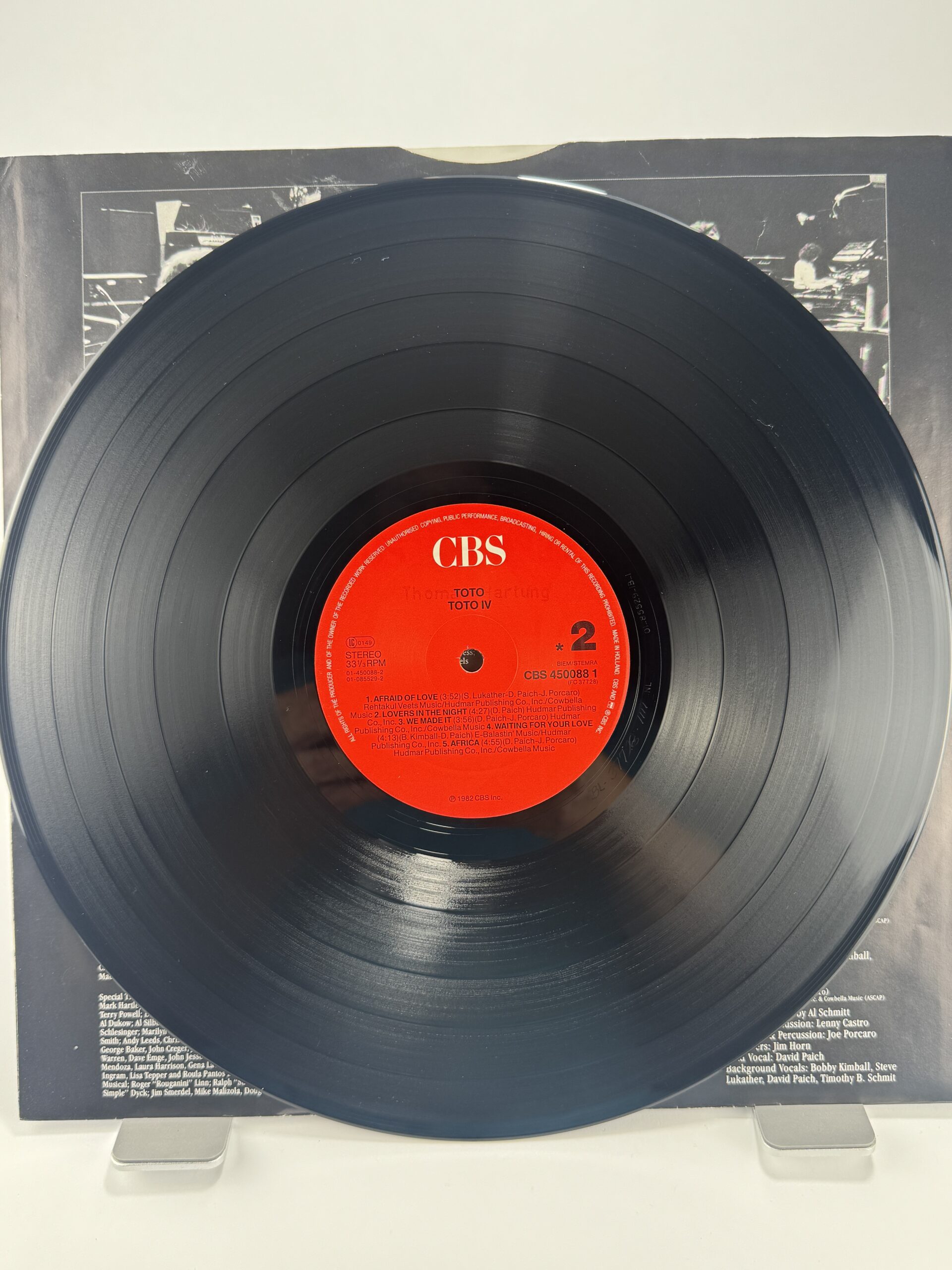Toto – Toto IV Schallplatte, Vinyl Seite 2